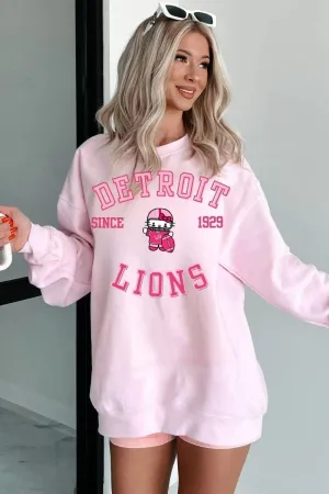 Detroit Lions x Hello Kitty 2024 Pink Sweatshirt