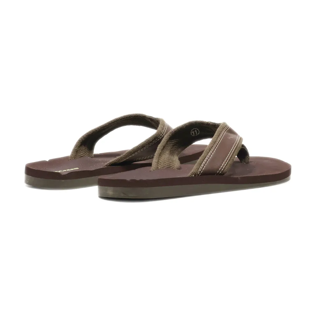 Dockers Flip Flops Leather Brown Colour For Men