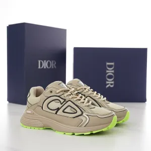 DOR B30 Beige Mesh and Technical Fabric Sneakers -116