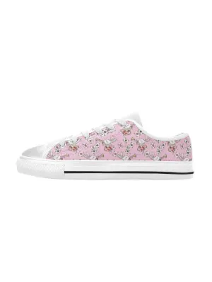 Down the Rabbit Hole Kid's Canvas Sneakers