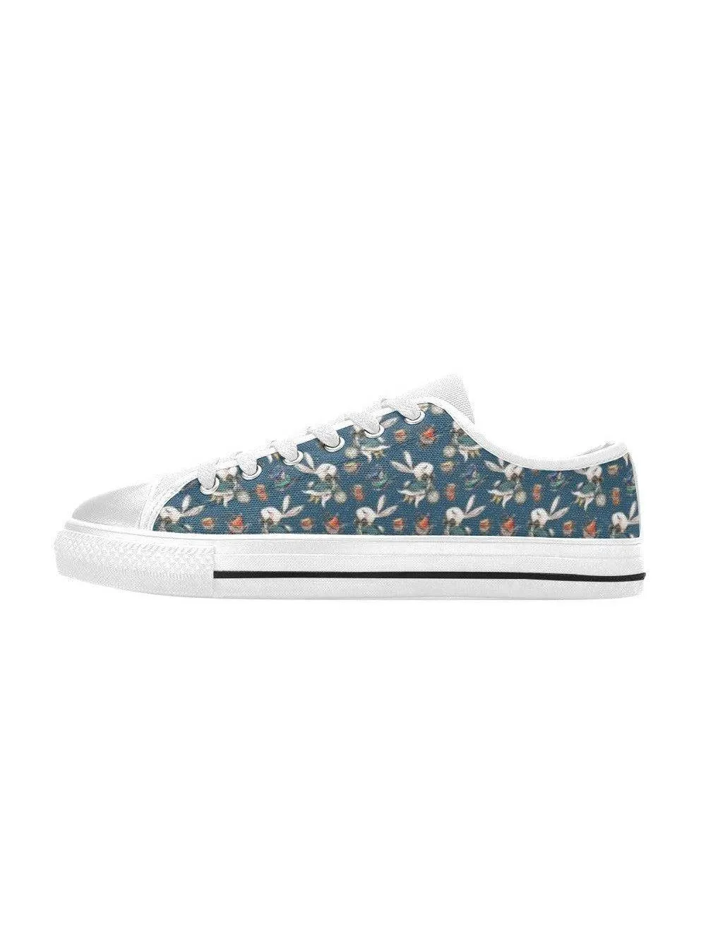 Down the Rabbit Hole Kid's Canvas Sneakers