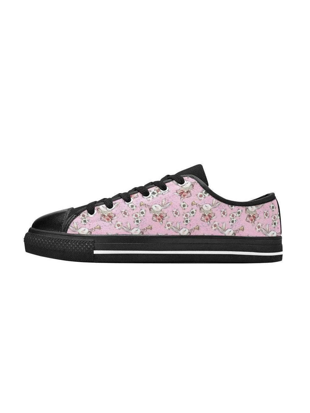 Down the Rabbit Hole Kid's Canvas Sneakers