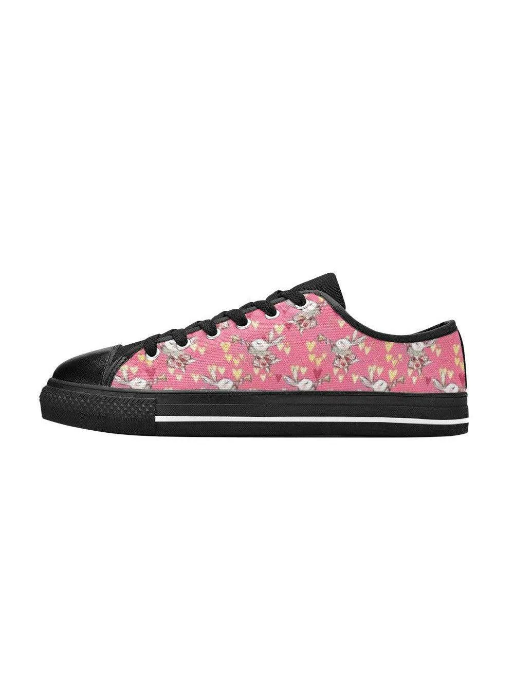 Down the Rabbit Hole Kid's Canvas Sneakers