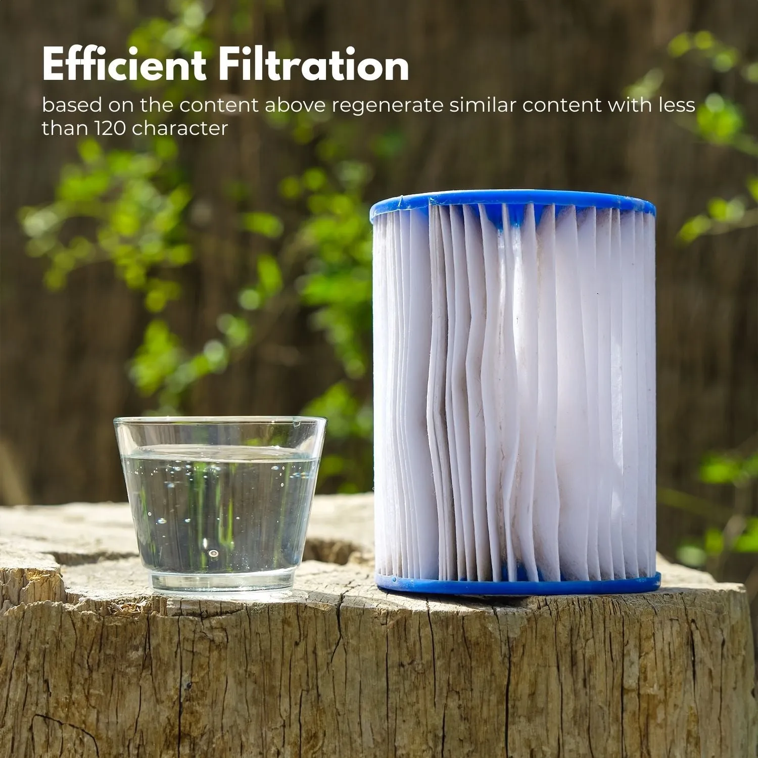 Efficient Filtration Lay Z Spa Hot Tub Filter - 8 Pack NOVEDEN