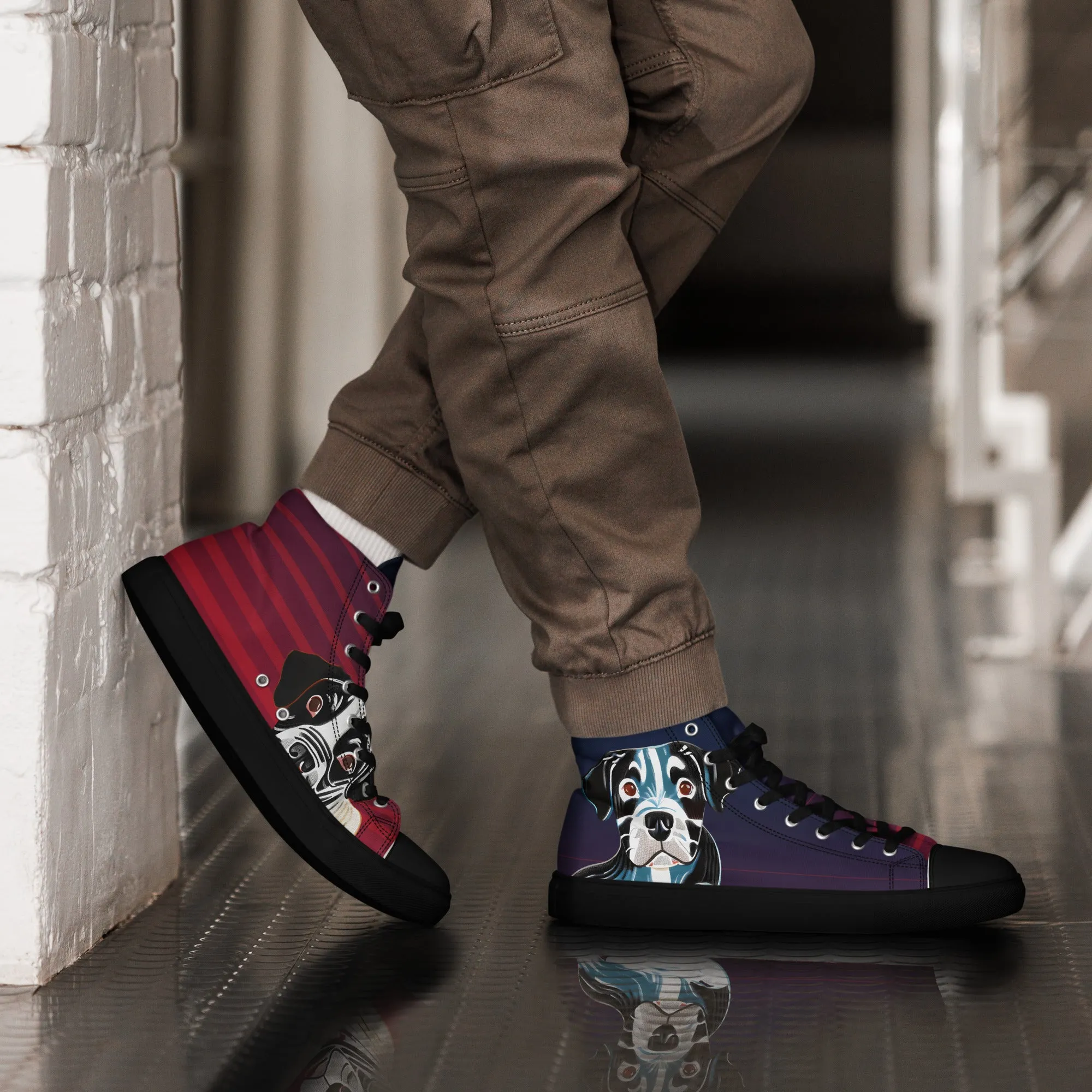 Elevate Your Style with Men's High Top Canvas Shoes - Comfort Meets Luxury