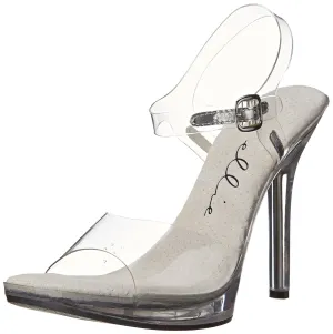 Ellie Shoes Women's 502 Brook Clear Dress Sandal