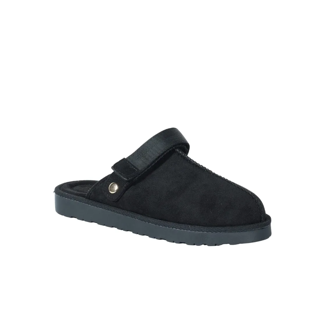 ESCAPE - Pivoting Heel Straps Suede Slides