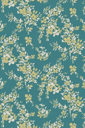 Farrow & Ball Wallpaper Hegemone BP5705 Deep Teal