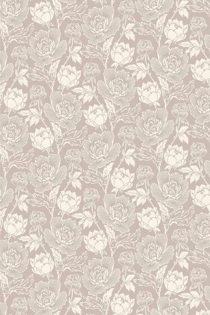 Farrow & Ball Wallpaper Peony BP2302 White/Taupe