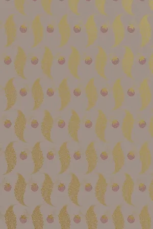 Farrow & Ball Wallpaper Rossyln BP1925 Metallic Gold / Taupe