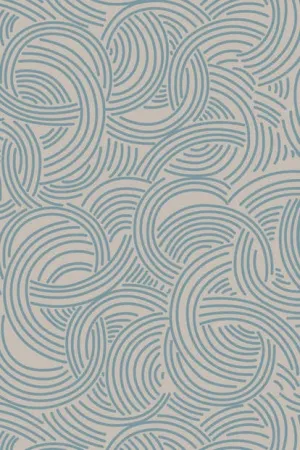 Farrow & Ball Wallpaper Tourbillon BP 4806 Grey/Blue