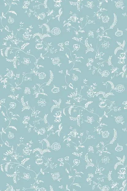 Farrow & Ball Wallpaper Uppark BP553 White/Sky Blue