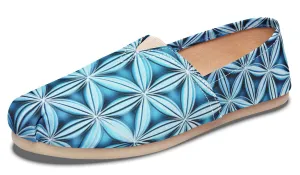 Flower Life Igloo Blue Casual Slip on Shoes