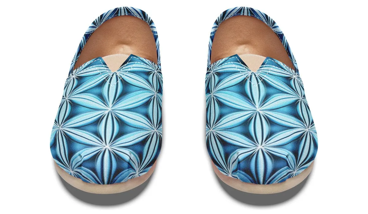 Flower Life Igloo Blue Casual Slip on Shoes