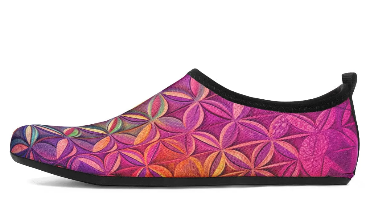 Flower Life Magenta Barefoot Shoes