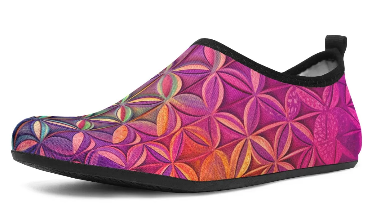 Flower Life Magenta Barefoot Shoes