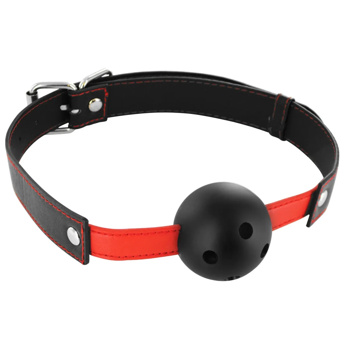 Frisky Subdue Me Breathable Ball Gag Black Red