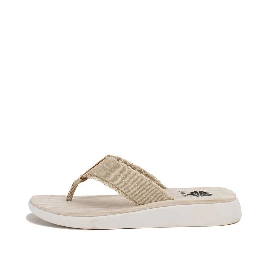 Gerri Frayed Flip Flops | Yellow Box Footwear | Black