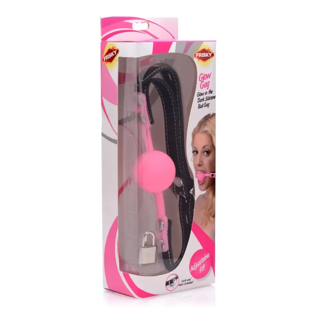 Glow Gag Glow In The Dark Silicone Ball Gag