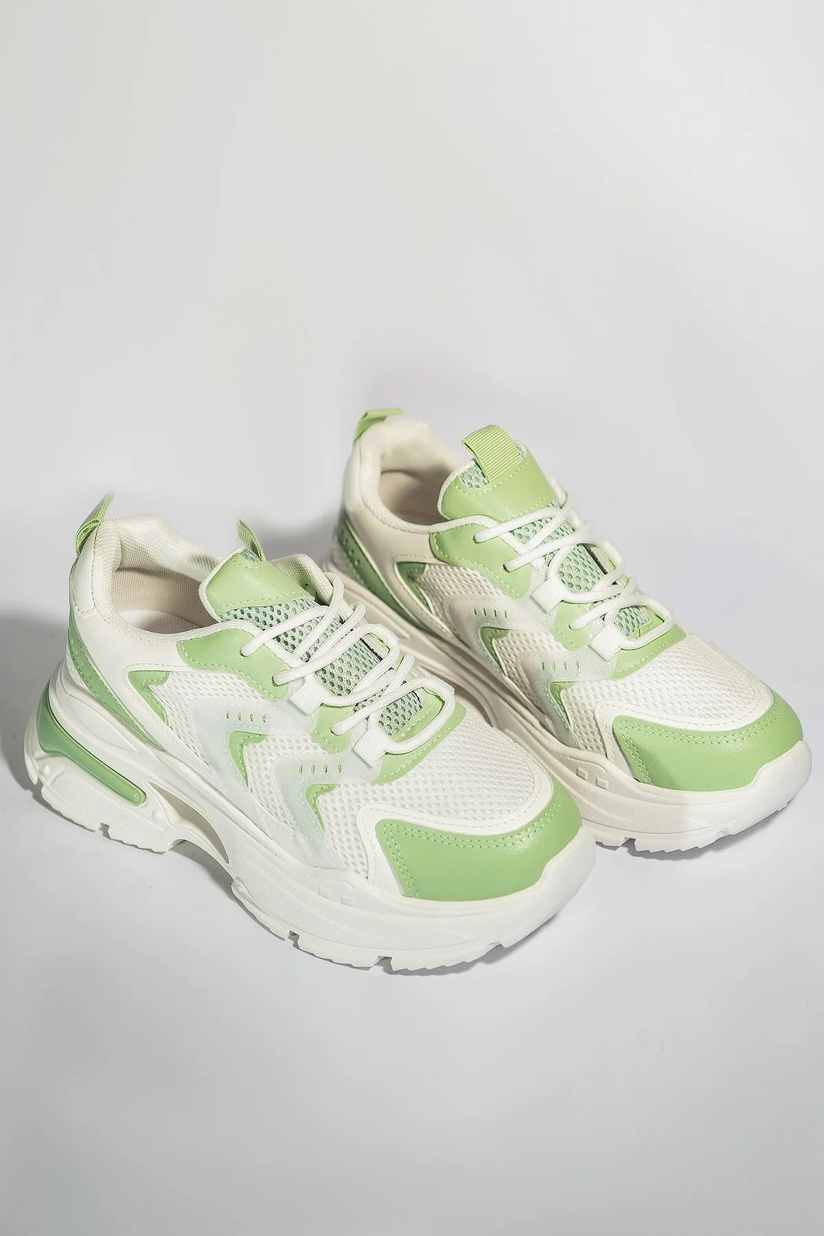 Glowy Bulky Sneakers - Green