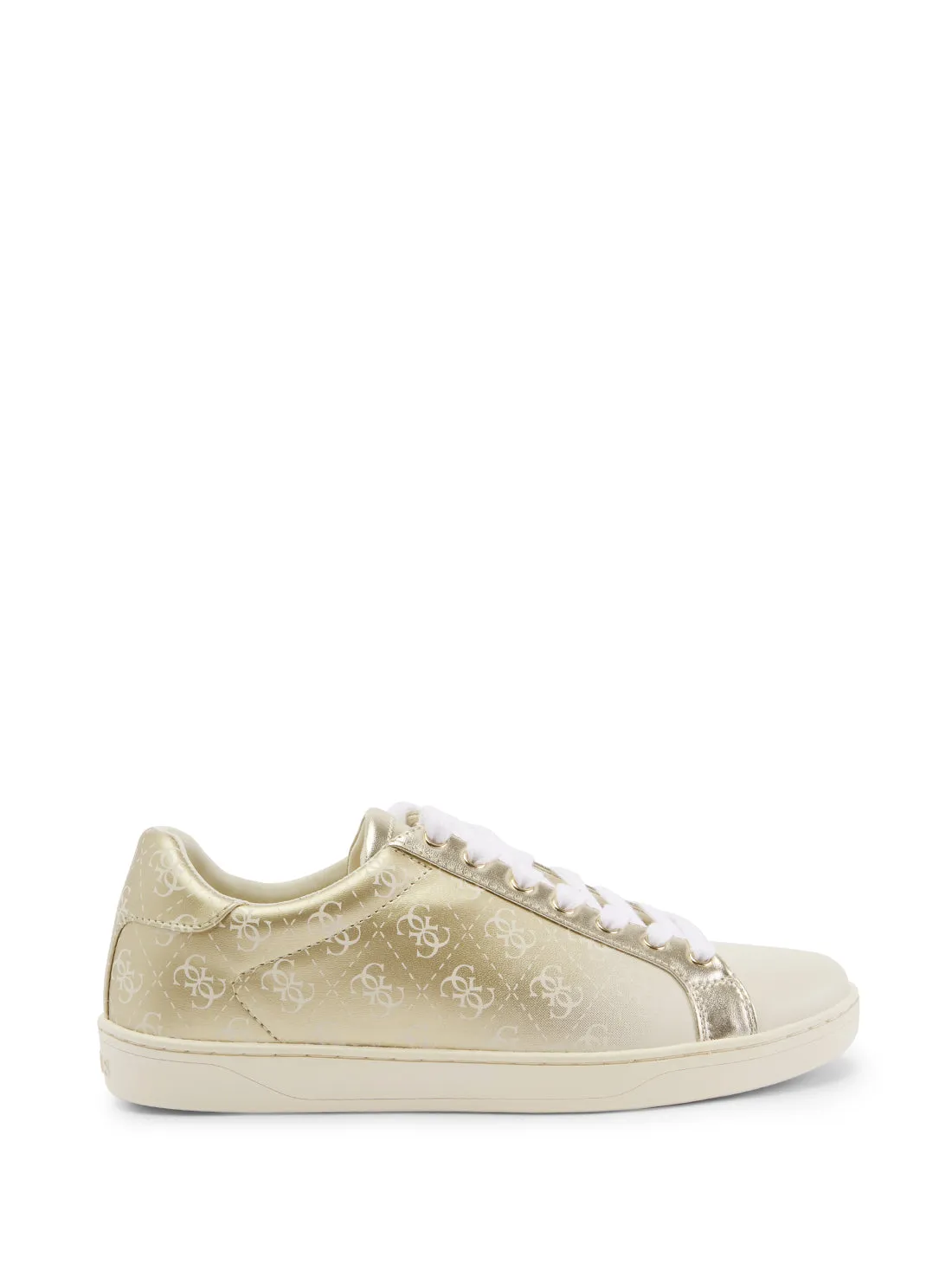 Gold Rosalia Ombre Logo Low Top Sneakers