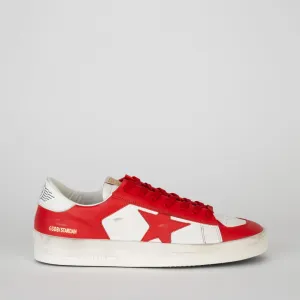 GOLDEN GOOSE SNEAKERS STARDAN WHITE/RED