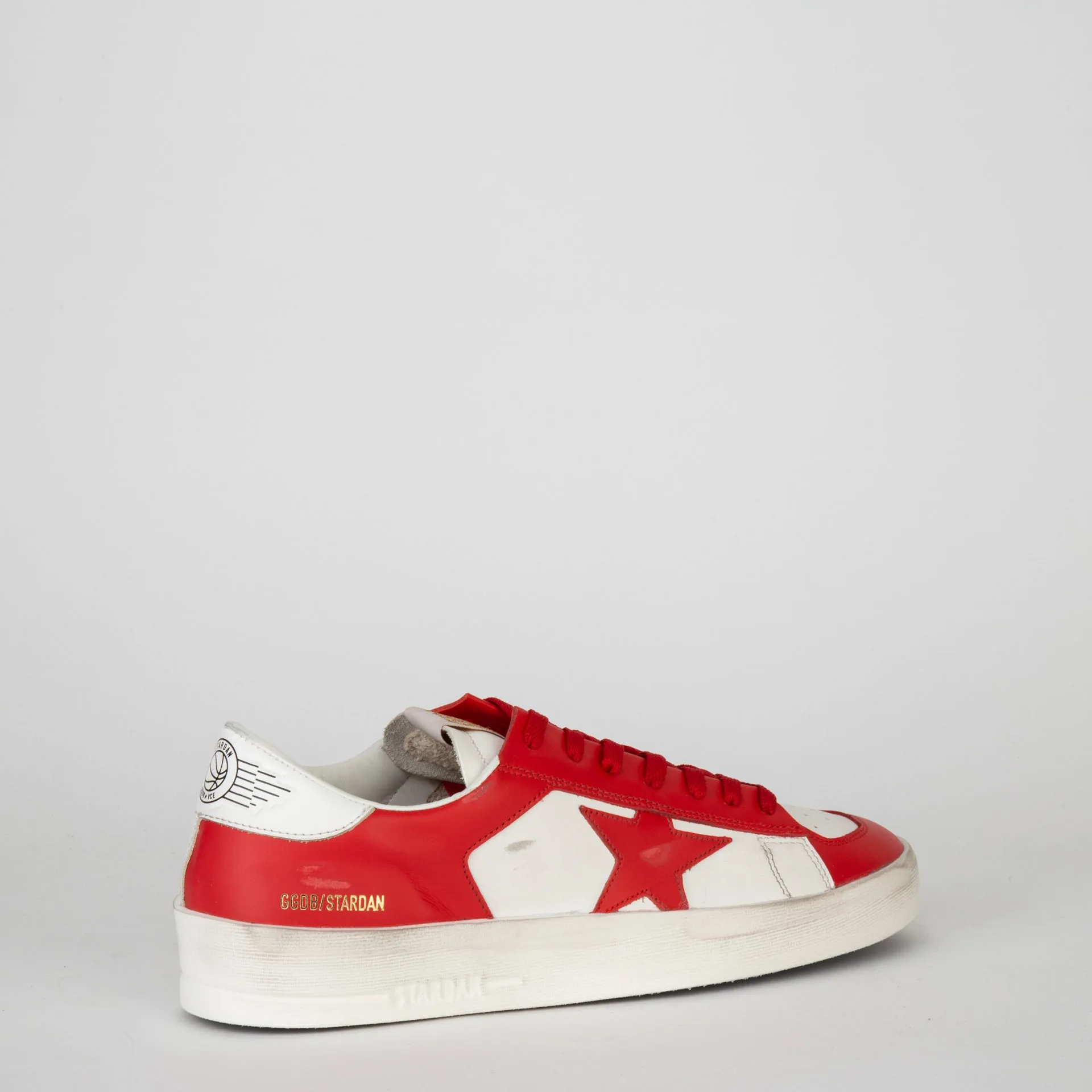 GOLDEN GOOSE SNEAKERS STARDAN WHITE/RED