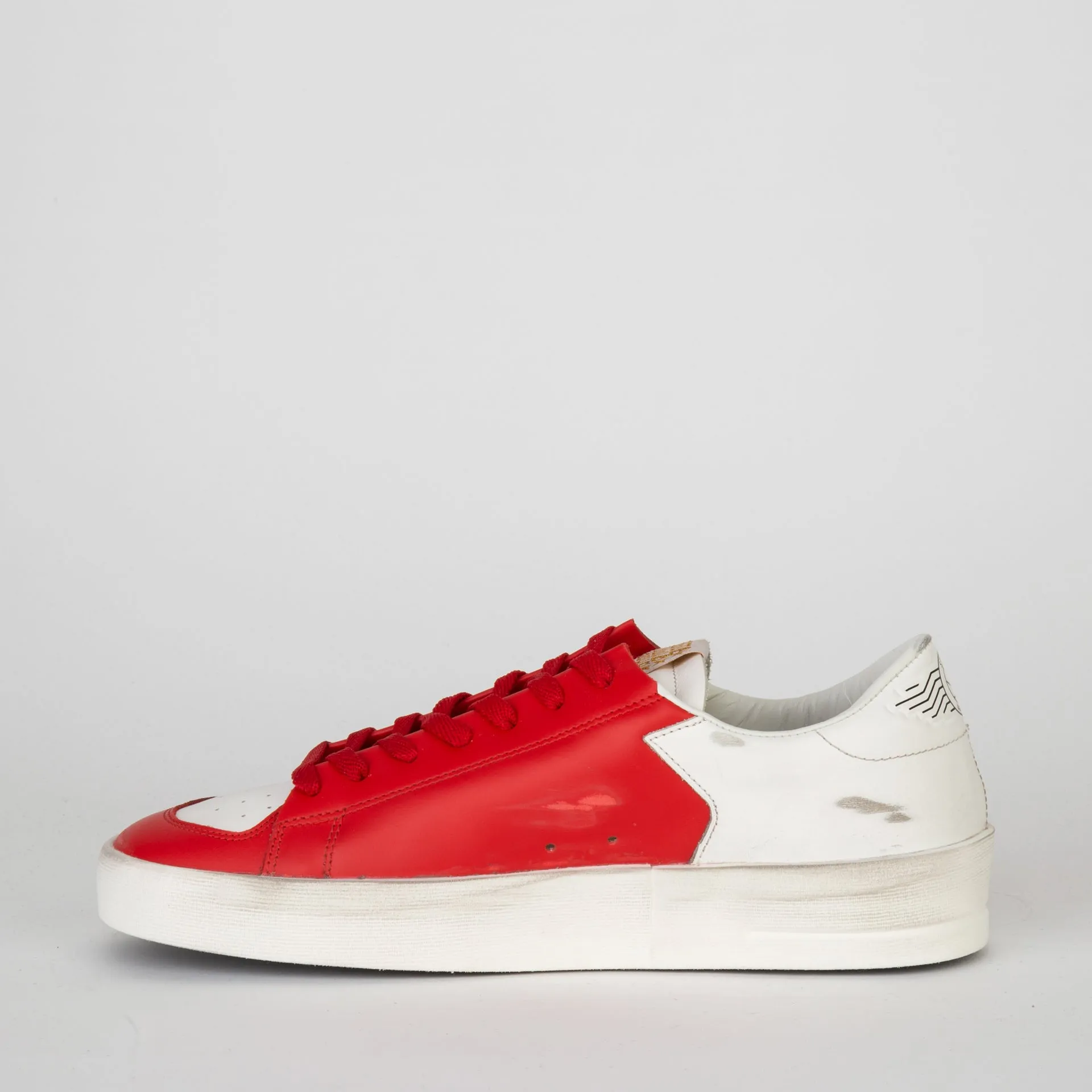 GOLDEN GOOSE SNEAKERS STARDAN WHITE/RED