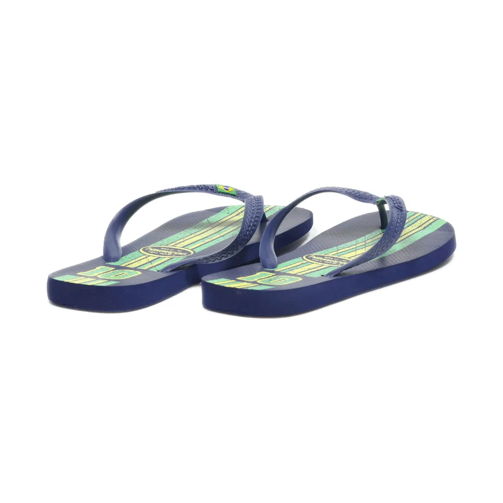 Havaianas Slippers Rubber Blue Colour For Men