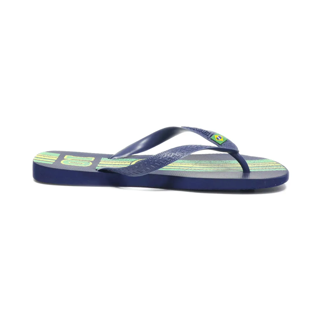 Havaianas Slippers Rubber Blue Colour For Men