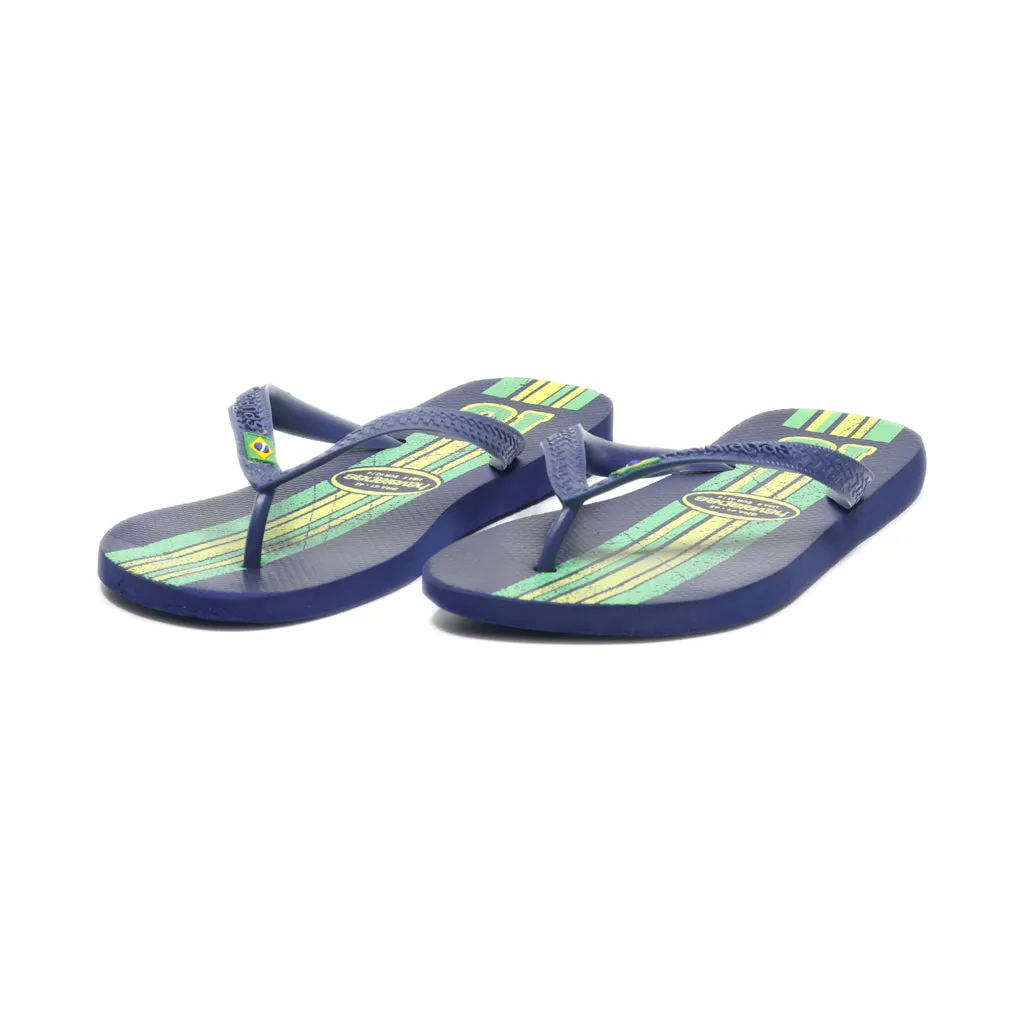 Havaianas Slippers Rubber Blue Colour For Men