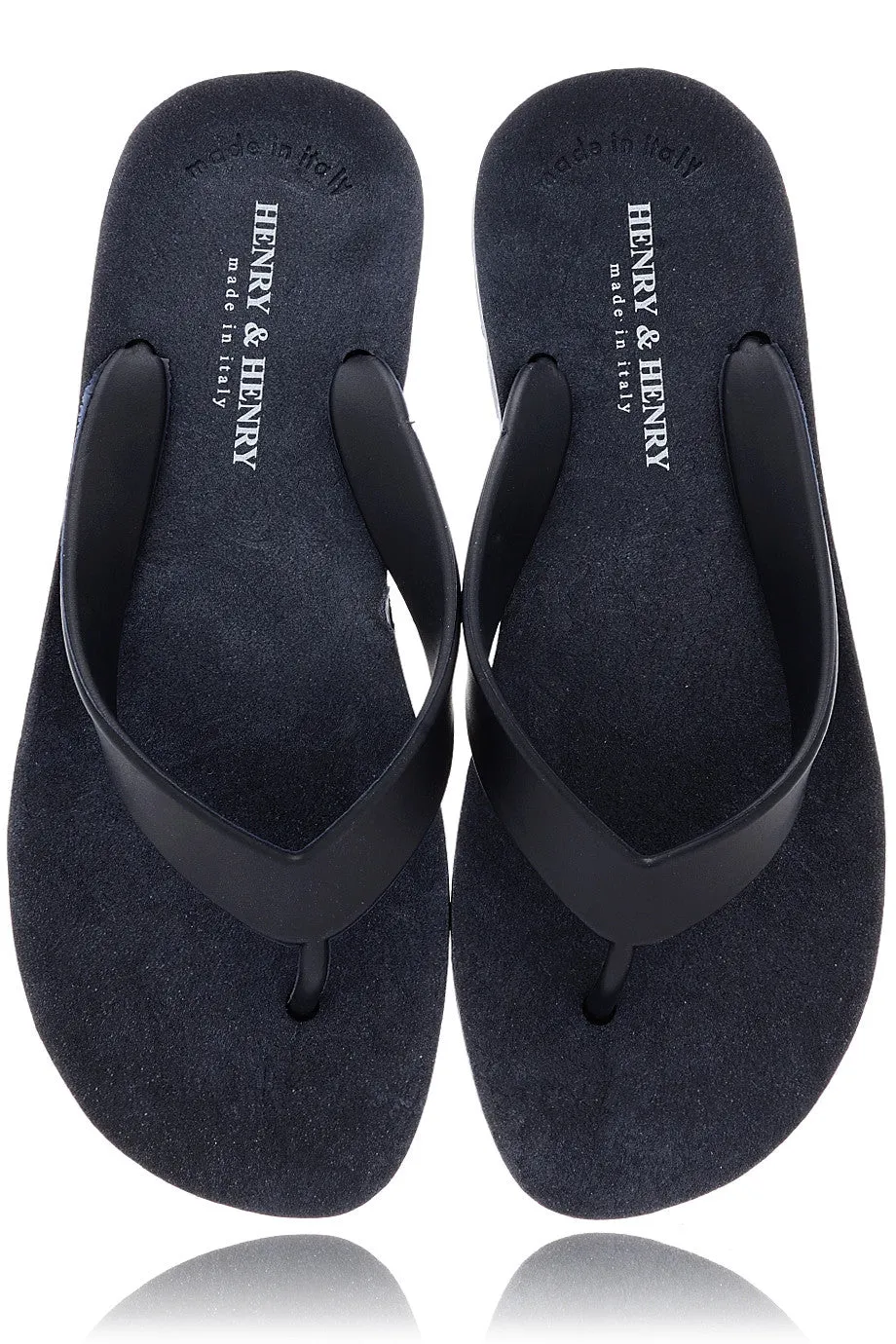 HENRY & HENRY FLIPPER Navy Blue Flip Flops