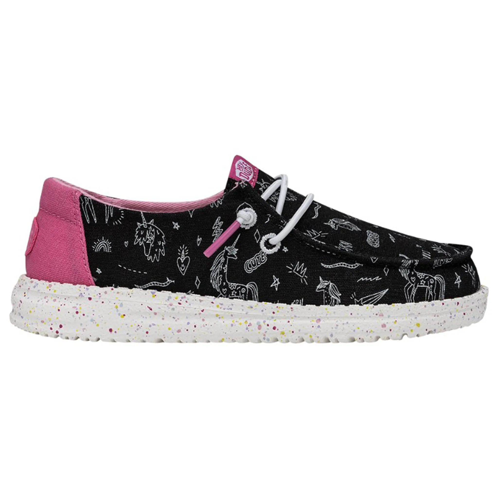 Hey Dude Youth Wendy Unicorn Notebook Shoes