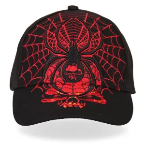 Hot Leathers BCA1014 Black Widow Ball Cap