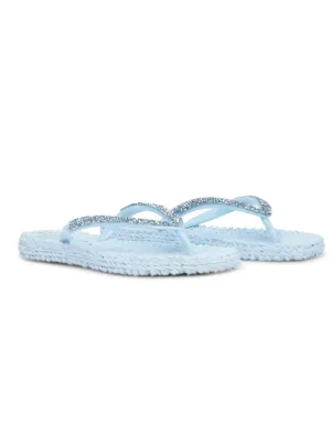 Ilse Jacobsen Flip Flops With Jewels Bluebell CHEERFUL03G 658