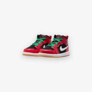 Jordan 1 Mid SE (TD) Black Fire Red White Malachite DQ8420-006