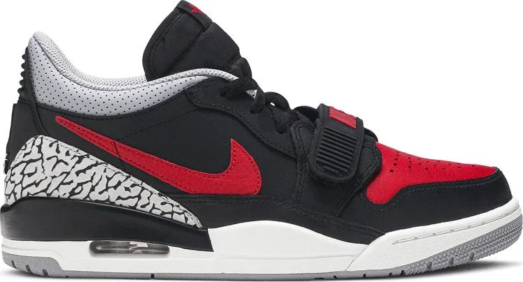 Jordan Legacy 312 Low Bred Cement Sneakers, Black