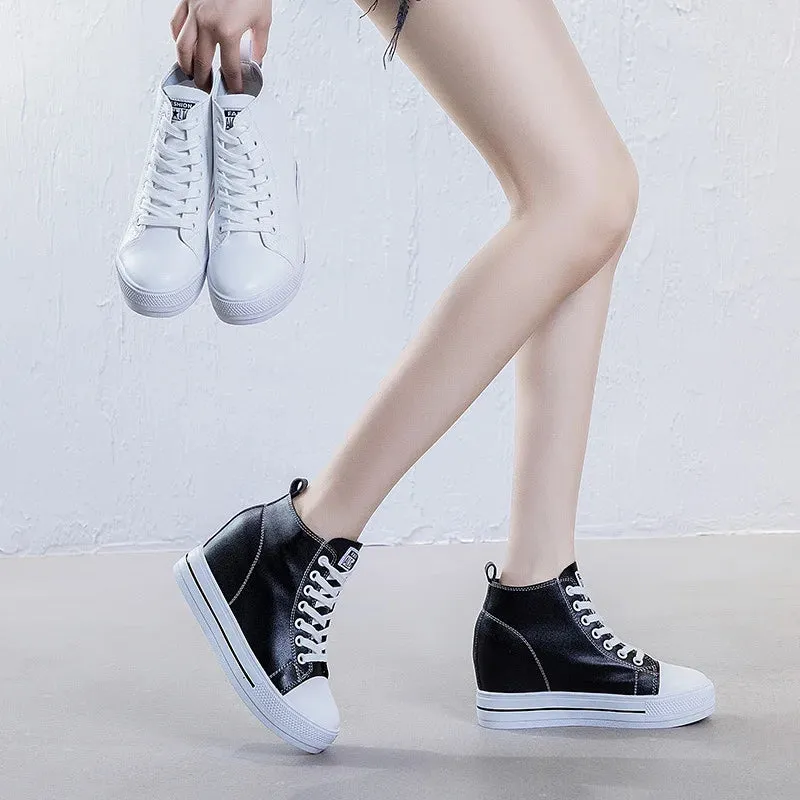 Joskaa 2024 New Black White Platform Sneakers