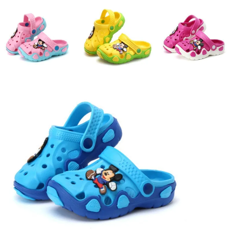 Kids Cartoon Characters Cave Boys And Girls Slippers