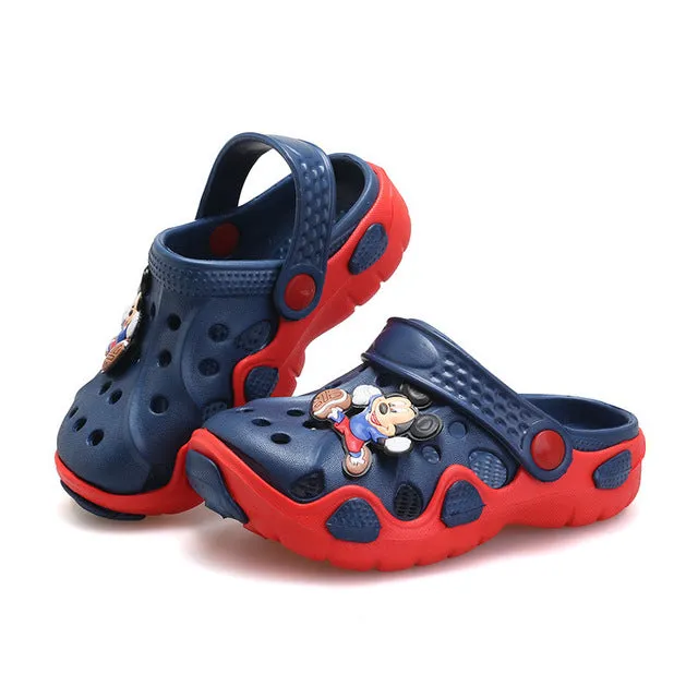 Kids Cartoon Characters Cave Boys And Girls Slippers