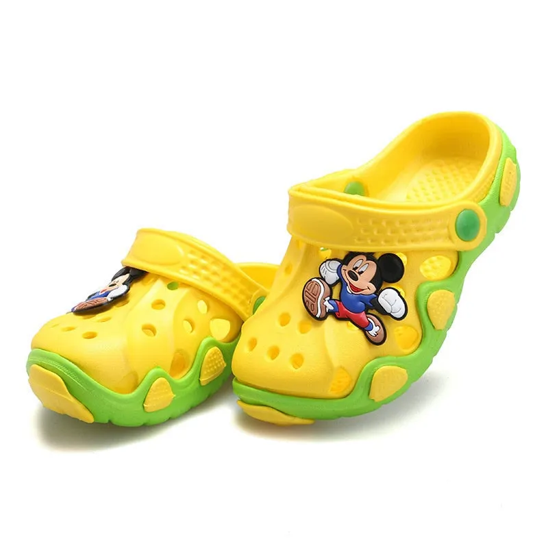 Kids Cartoon Characters Cave Boys And Girls Slippers