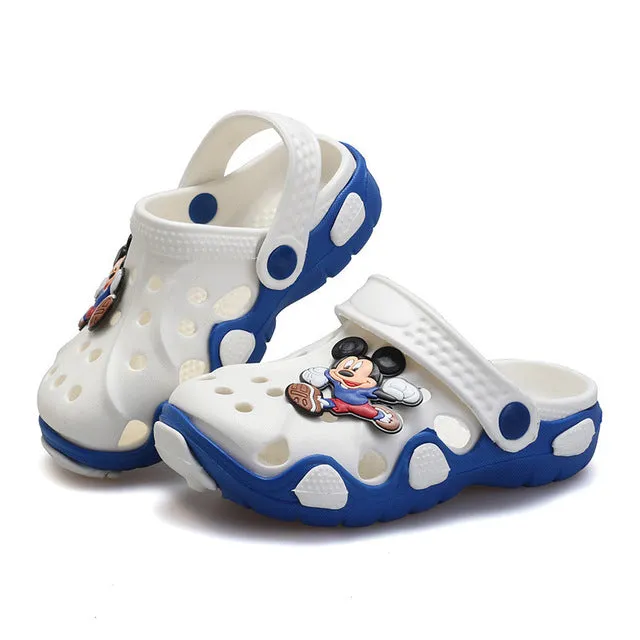 Kids Cartoon Characters Cave Boys And Girls Slippers