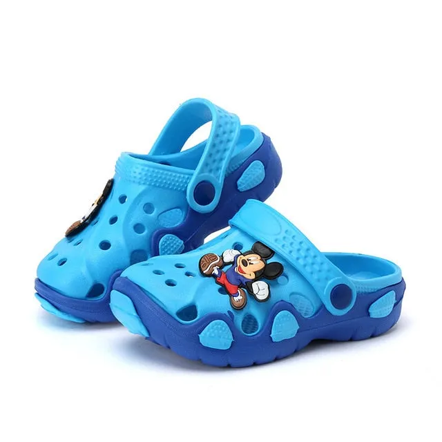 Kids Cartoon Characters Cave Boys And Girls Slippers