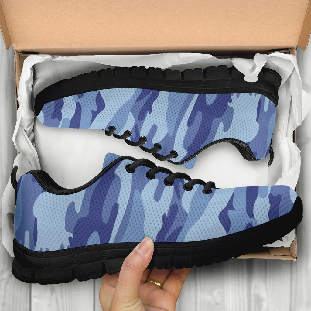 Knit Sneakers_Camo Blue_Combo