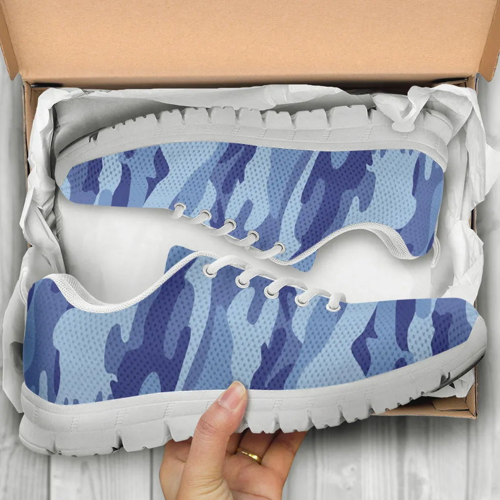 Knit Sneakers_Camo Blue_Combo