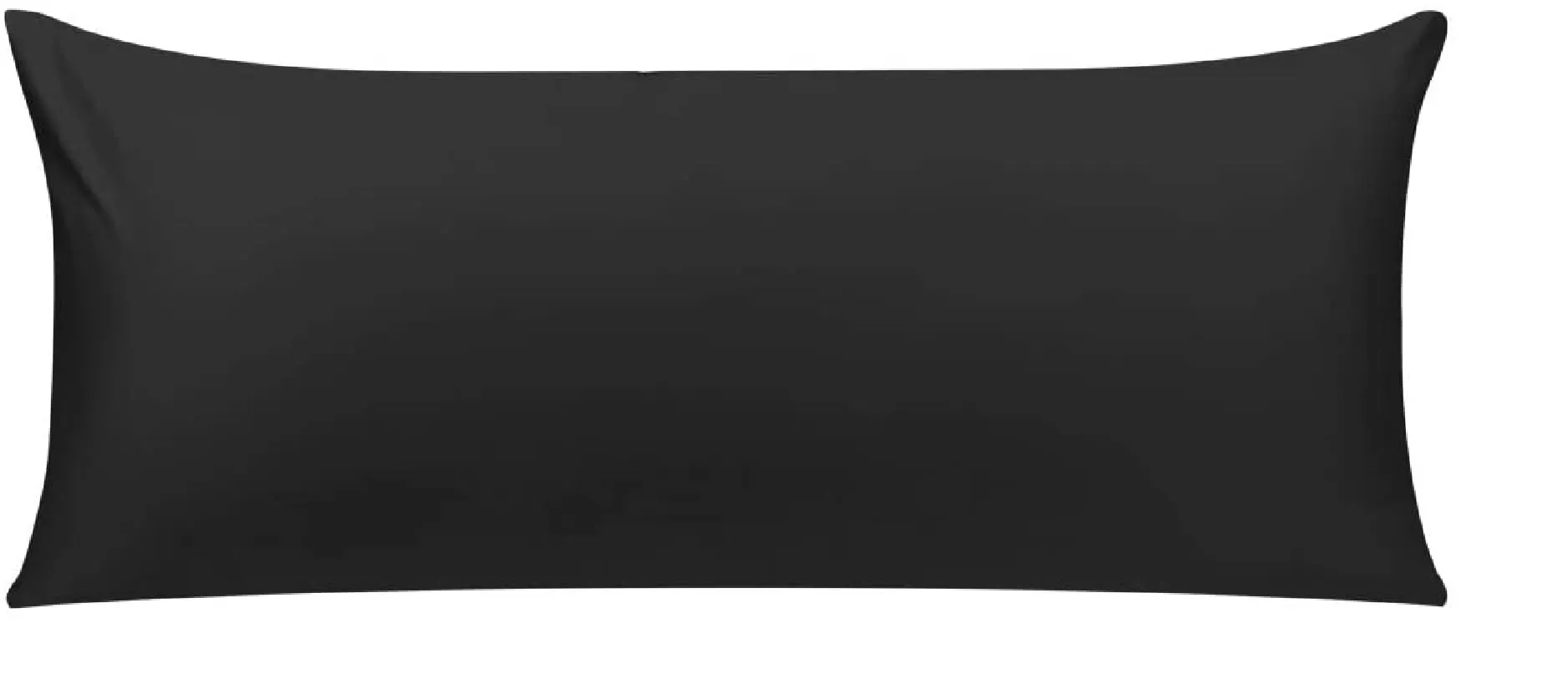 Large Body Pillow Insert- Breathable Full Body Pillow for Side Sleeper - Soft Long Bed Pillow for Adults - 20 x 54 inch (Black)