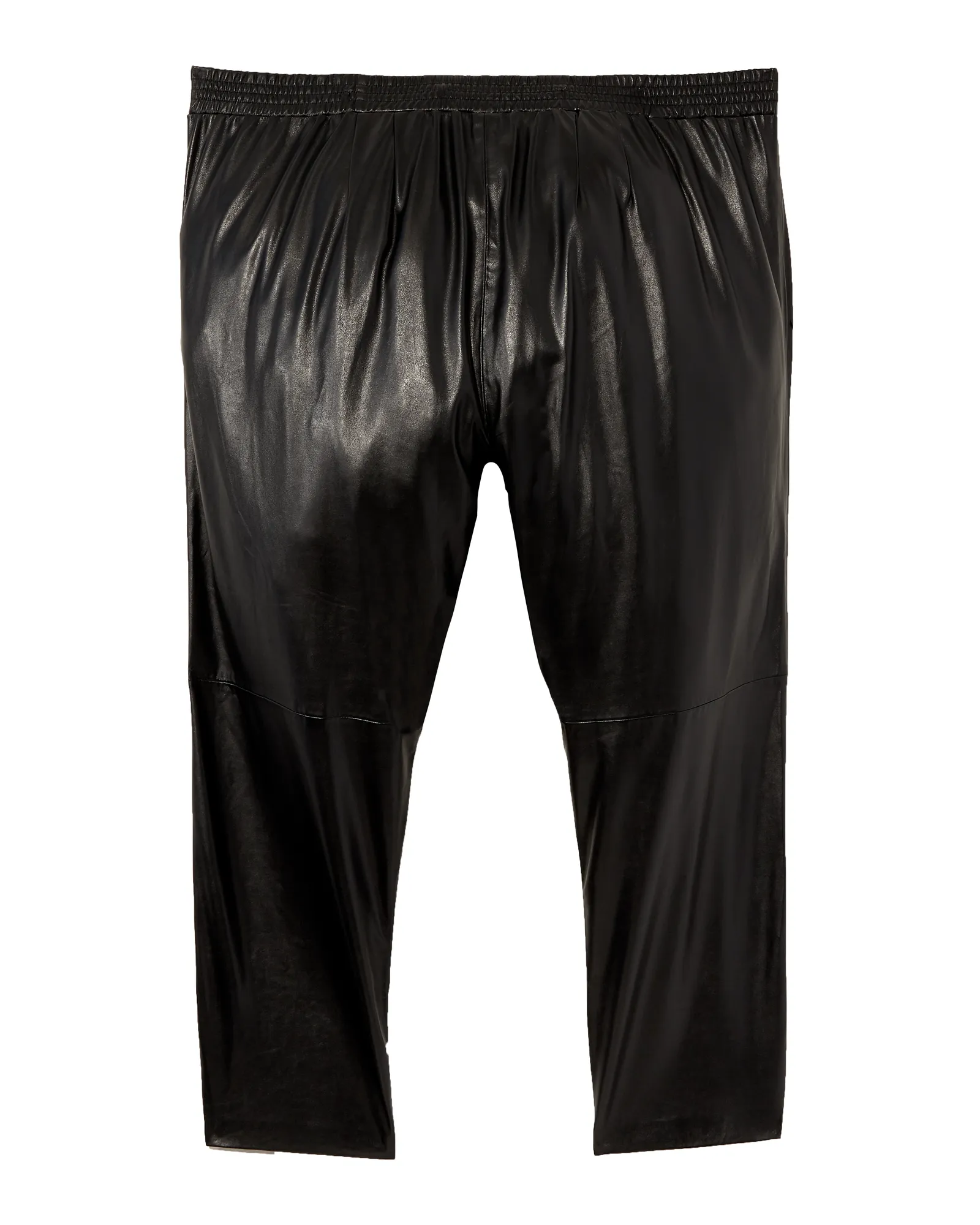 Lark Faux Leather Jogger | Black