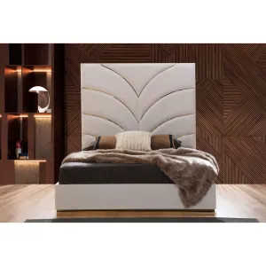 Laura White Platform Bed