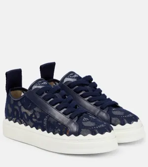 Lauren sneakers with Chloé lace, blue