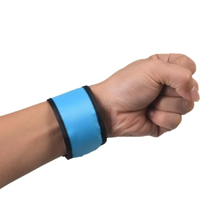 LED Luminous Slap Pat Circle Outdoors sports Wristband, Large, Size:35*4cm(Blue)